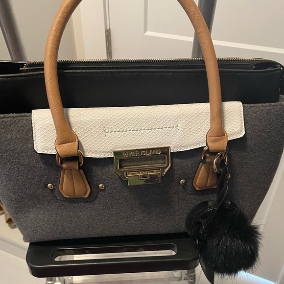 River island grey/black/white. Shoulder bag - Picture 3 of 6